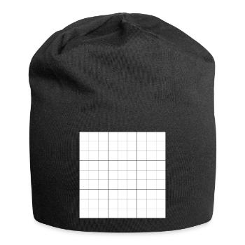 Sudoku blank grid - Jersey Beanie - black - Front