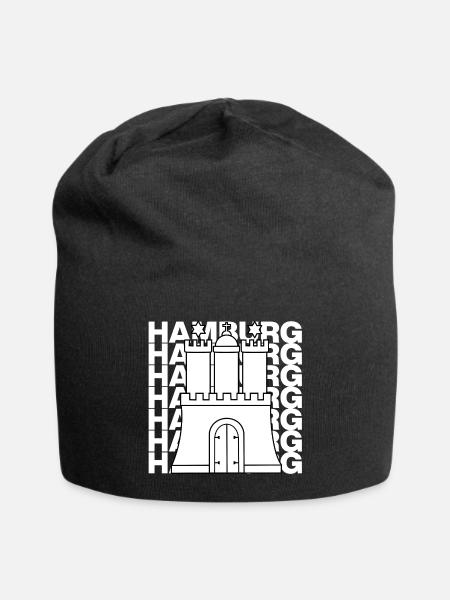 HAMBURG STADTTOR, HANSE, MOIN, HH - Jersey-Beanie - Schwarz