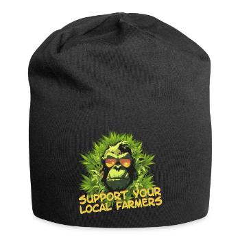 Soutenez vos agriculteurs locaux - Bonnet en jersey - noir - Devant