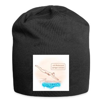 Poolside Rebellion - Jersey Beanie - black - Front