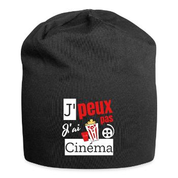Ich kann kein Kino haben. - Jersey-Beanie - Schwarz - Vorne