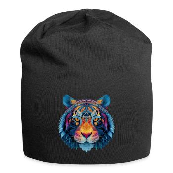 Tiger Head - Jersey Beanie - black - Front