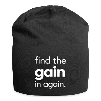 Find the Gain in Again - Jersey Beanie - black - Front