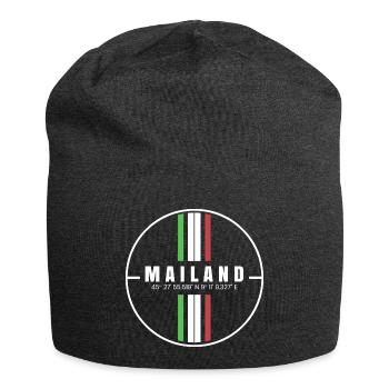 Milan Coordinates - Jersey Beanie - charcoal grey - Front