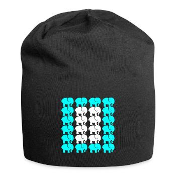 Elephant - Jersey Beanie - black - Front