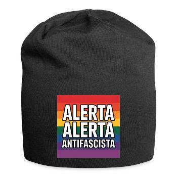 Alerta Alerta Antifascista - Antifa Tee - Jersey-Beanie - Schwarz - Vorne