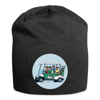 Troupe de golf en voiturette de golf - Bonnet en jersey - noir - Devant