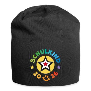 School Child 2026 School Enrollment Back to School - Jersey Beanie - black - Front