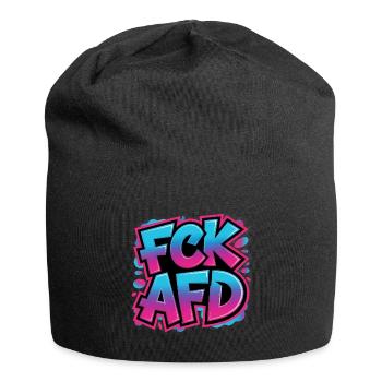 FCK AFD - Antifa Tee - Jersey-Beanie - Schwarz - Vorne