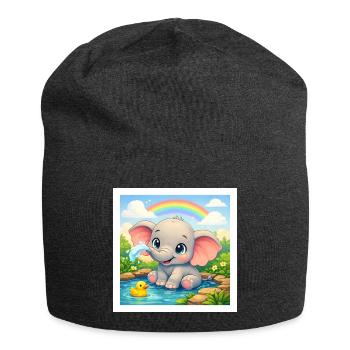 Elli the Elephant - Jersey Beanie - charcoal grey - Front
