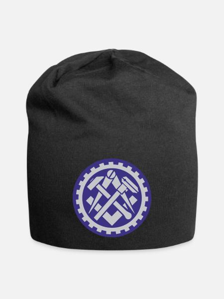 51178_Mechatroniker, Werkzeugwelt Emblem - Jersey-Beanie - Schwarz