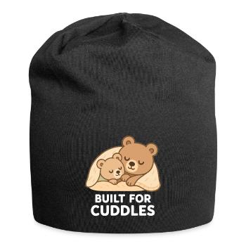 Two Bears to Cuddle – Built for Cuddles - Jersey Beanie - black - Front