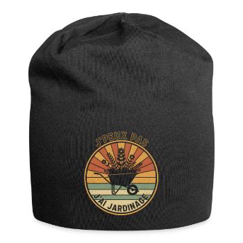 Ich kann nicht, ich habe Gartenarbeit - Jersey-Beanie - Schwarz - Vorne