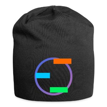 Équilibre géométrique - Bonnet en jersey - noir - Devant