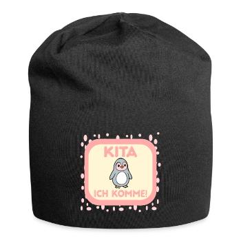first day of daycare - Jersey Beanie - black - Front