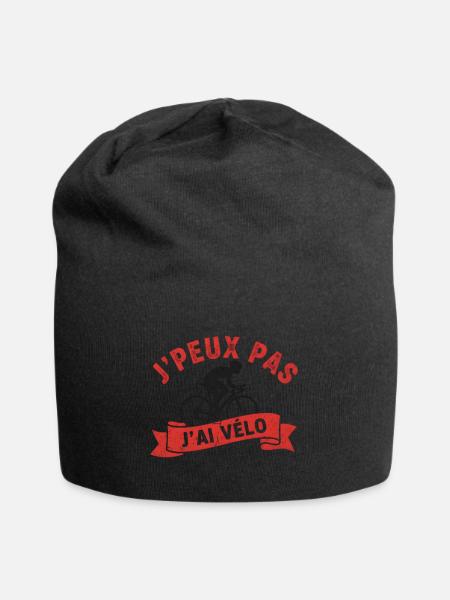 Ich kann kein Fahrrad haben - Jersey-Beanie - Schwarz