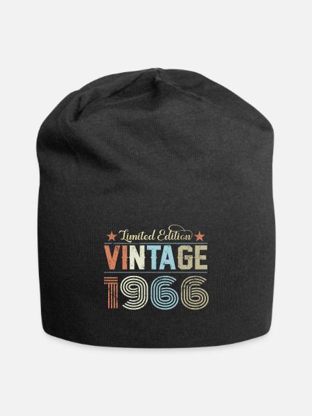 Vintage 1966 - Jersey-Beanie - Schwarz