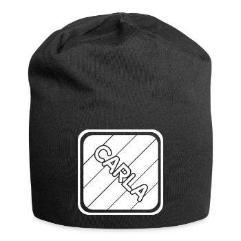 Prénom Carla - Bonnet en jersey - noir - Devant