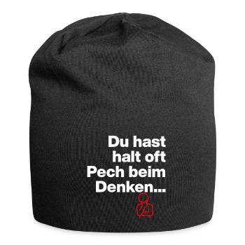 TU AS JUSTE DE LA MALCHANCE EN PENSANT. DON DE SARCASME - Bonnet en jersey - noir - Devant