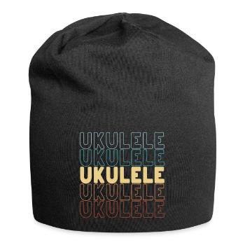 Ukulele typography - Jersey Beanie - black - Front