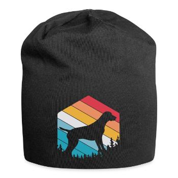 German Pointer Dog German Shorthair - Jersey Beanie - black - Front