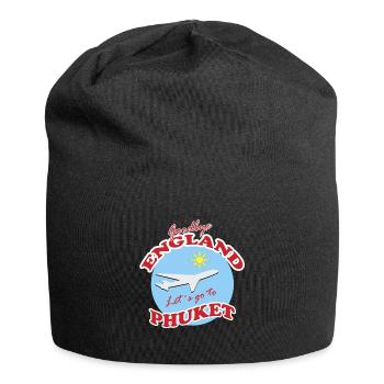 Adieu l’Angleterre. Allons à Phuket - Bonnet en jersey - noir - Devant