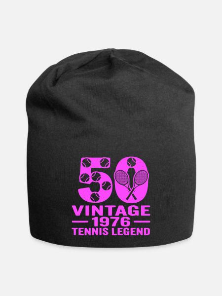 50e anniversaire de tennis 1976, chemise, sweat à capuche, short - Bonnet en jersey - noir
