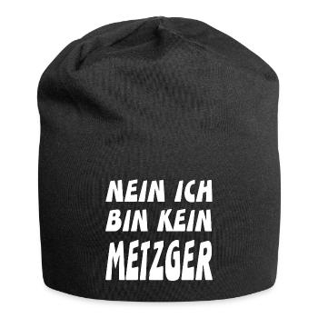 Metzger - Jersey-Beanie - Schwarz - Vorne