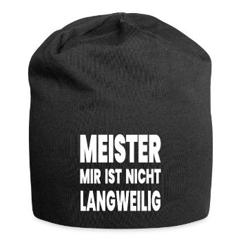 Meister - Jersey-Beanie - Schwarz - Vorne