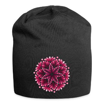 Mystic Berry Shadow Mandala  - Jersey-Beanie - Schwarz - Vorne