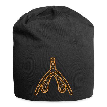 Klitoris_orange - Jersey Beanie - black - Front