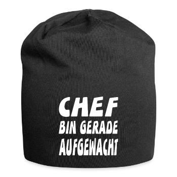 Chef - Jersey-Beanie - Schwarz - Vorne