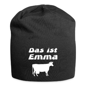Emma - Jersey-Beanie - Schwarz - Vorne