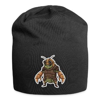 Steampunk-Krieger, gepanzerte Gottesanbeterin - Jersey-Beanie - Schwarz - Vorne