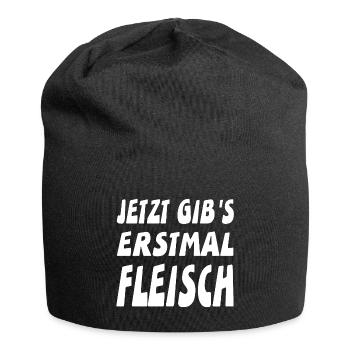 Fleisch - Jersey-Beanie - Schwarz - Vorne