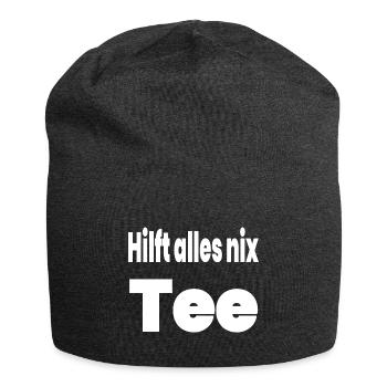 Tea - Jersey Beanie - charcoal grey - Front