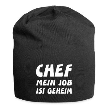 Chef - Jersey-Beanie - Schwarz - Vorne