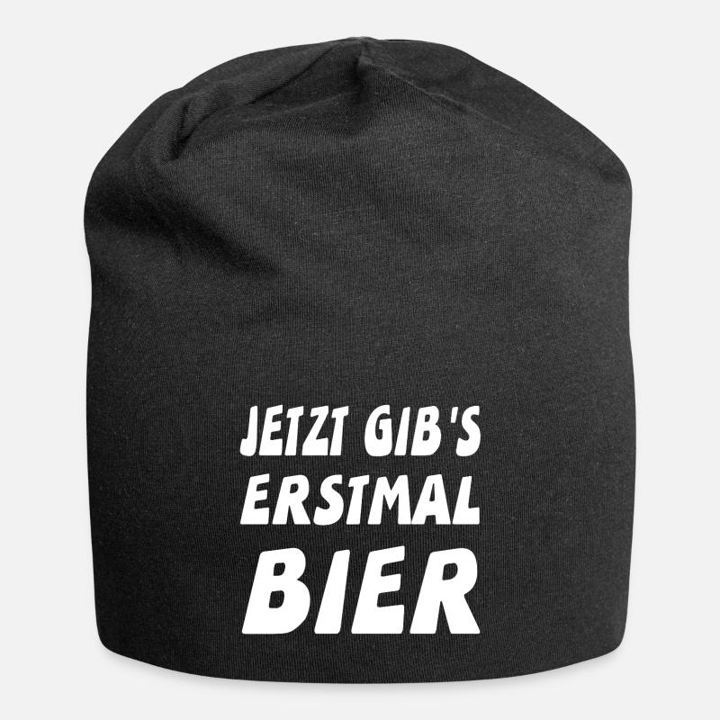 Bier - Jersey-Beanie - Schwarz