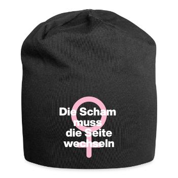 FRAUENPOWER: DIE SCHAM MUSS DIE SEITE WECHSELN ♀ - Jersey-Beanie - Schwarz - Vorne