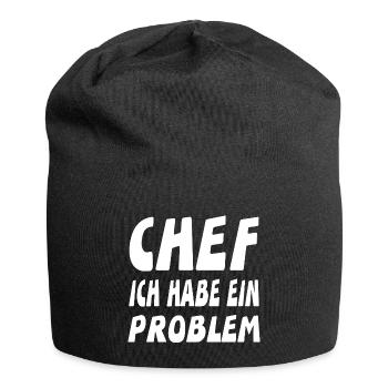 Chef - Jersey-Beanie - Schwarz - Vorne