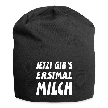Milch - Jersey-Beanie - Schwarz - Vorne