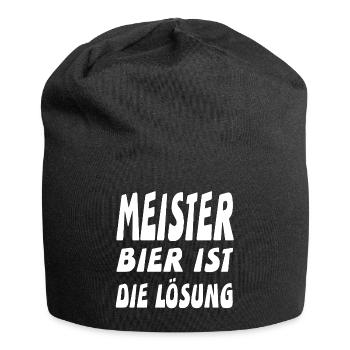 Meister - Jersey-Beanie - Schwarz - Vorne