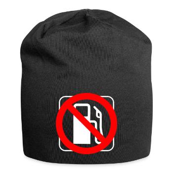 Stopp Benzin-Dieselpreise Verbotsgrafik - Jersey-Beanie - Schwarz - Vorne