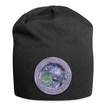 Zodiac Sign Sternzeichen Krebs Cancer Geschenk - Jersey-Beanie - Schwarz - Vorne