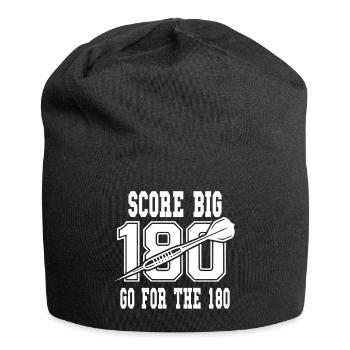 Score : Jouez pour le sport de fléchettes à 180 degrés - Bonnet en jersey - noir - Devant
