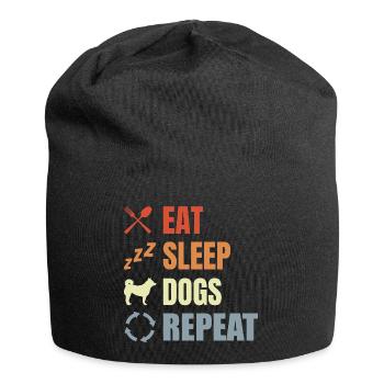 Hundebesitzer Routine - Jersey-Beanie - Schwarz - Vorne
