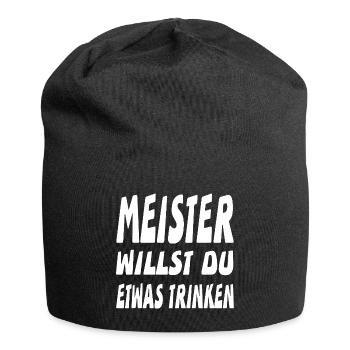 Meister - Jersey-Beanie - Schwarz - Vorne