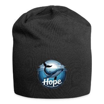 Der Buckelwal Hope/Timmy in der Ostsee - Jersey-Beanie - Schwarz - Vorne