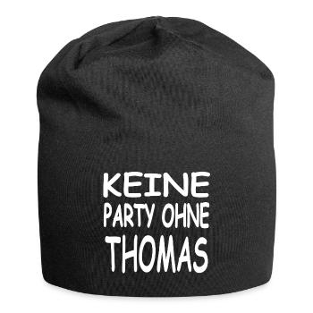 Thomas - Jersey-Beanie - Schwarz - Vorne