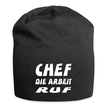 Chef - Jersey-Beanie - Schwarz - Vorne